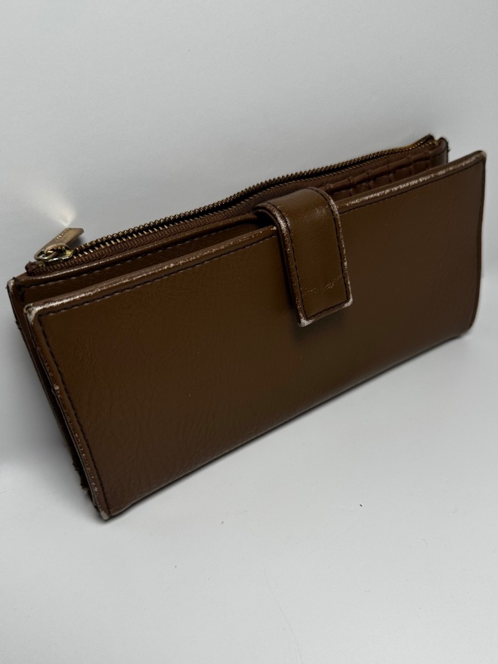 Matt & Nat Brown Vegan Leather Continental Wallet Organizer